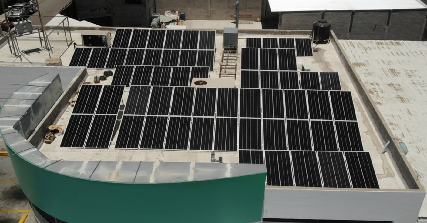 Sistemas solares fotovoltaicos en azoteas industriales
